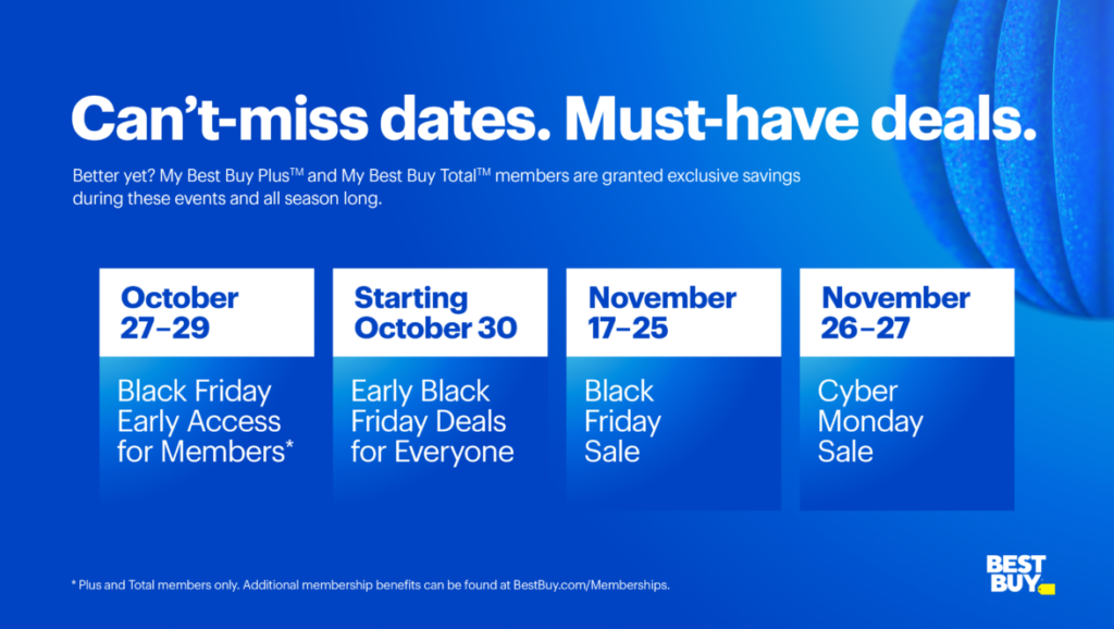 Black Friday Can't Miss Dates Example