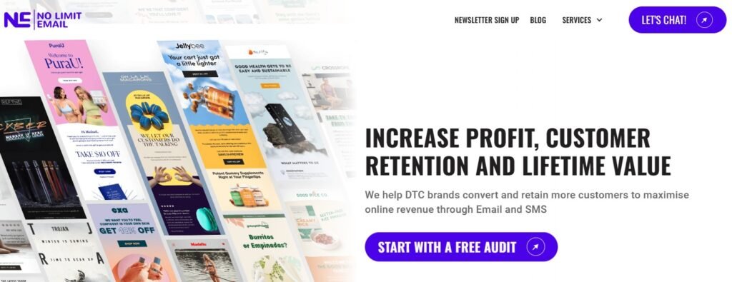 Top 20 Ecommerce Email Marketing Agency - No Limit Email