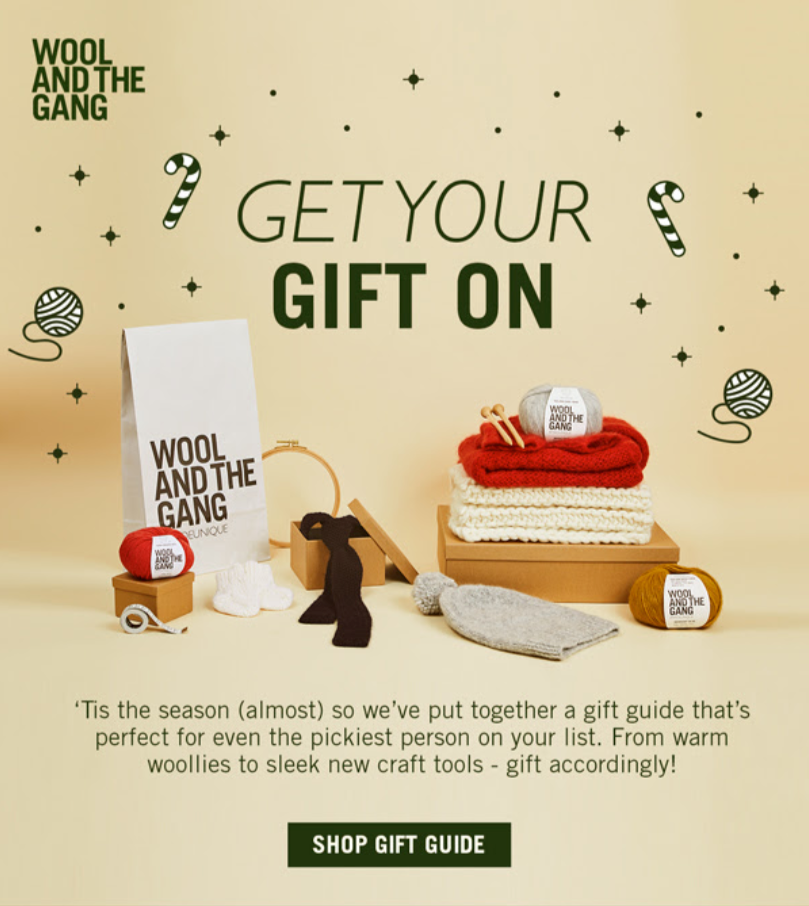 Email Holiday Example - WOOL AND THE GANG