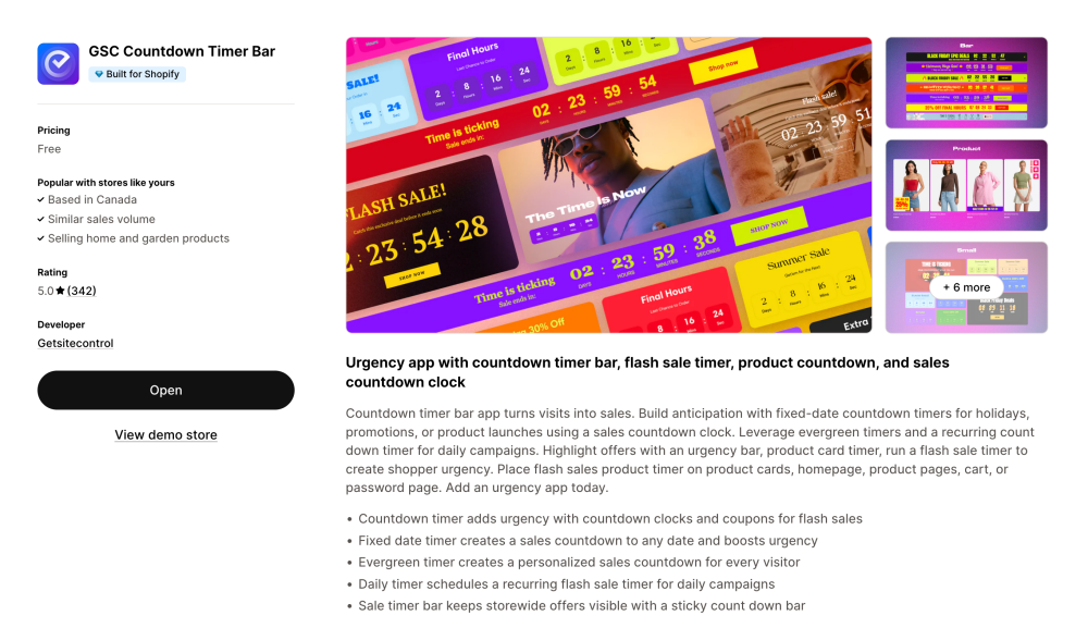 Image - Best Shopify Apps - GSC Countdown Timer
