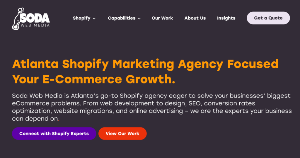 Shopify Marketing Agency - Soda Web Media