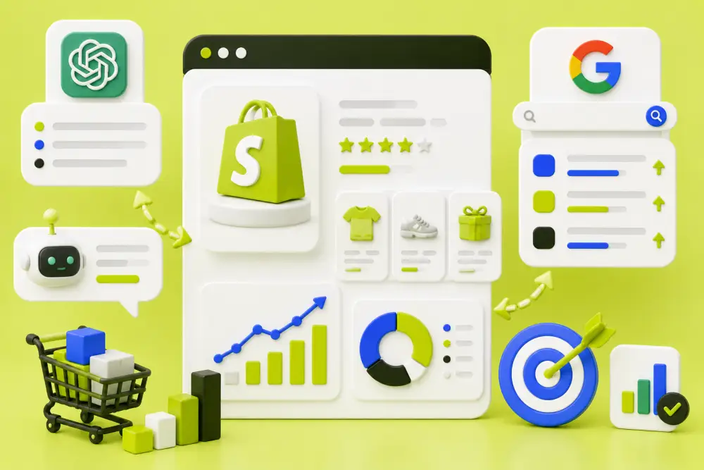 Featured Image - Shopify Optimisation Drives ChatGPT & Google Wins