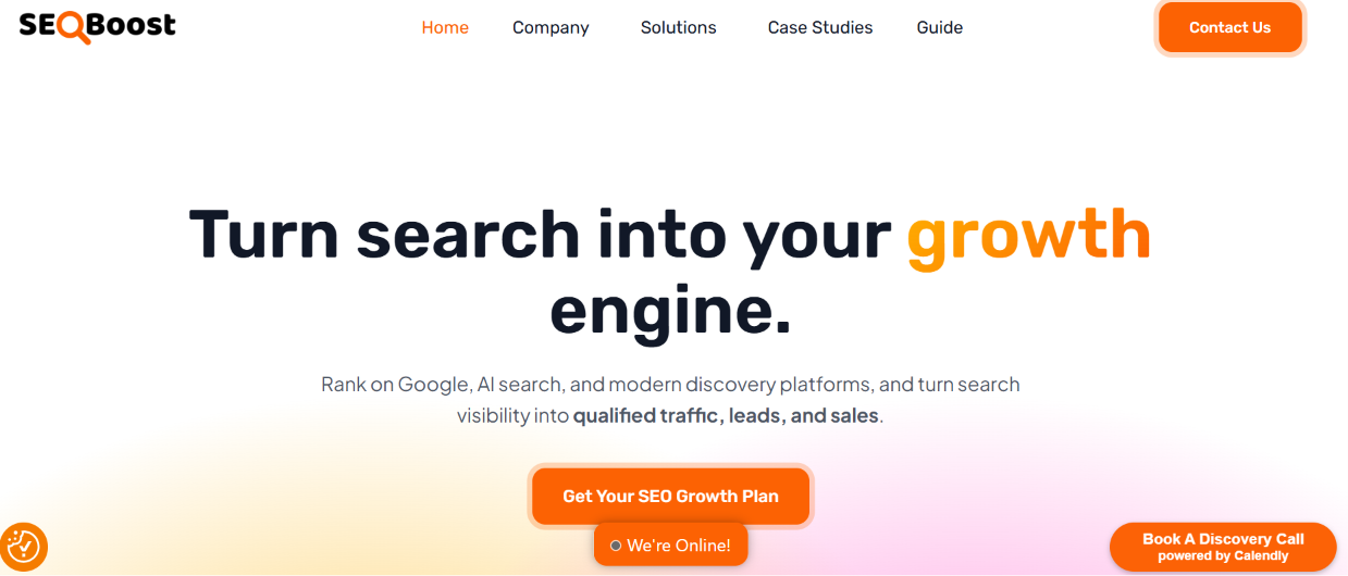 SEOBoost - Hero Banner Design